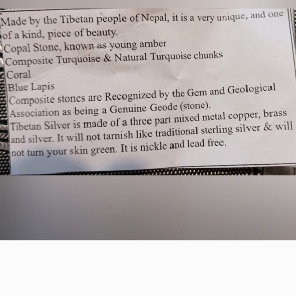 TURQUOISE INLAY RING ADUSTABLE 9-11 - Picture 7 of 7